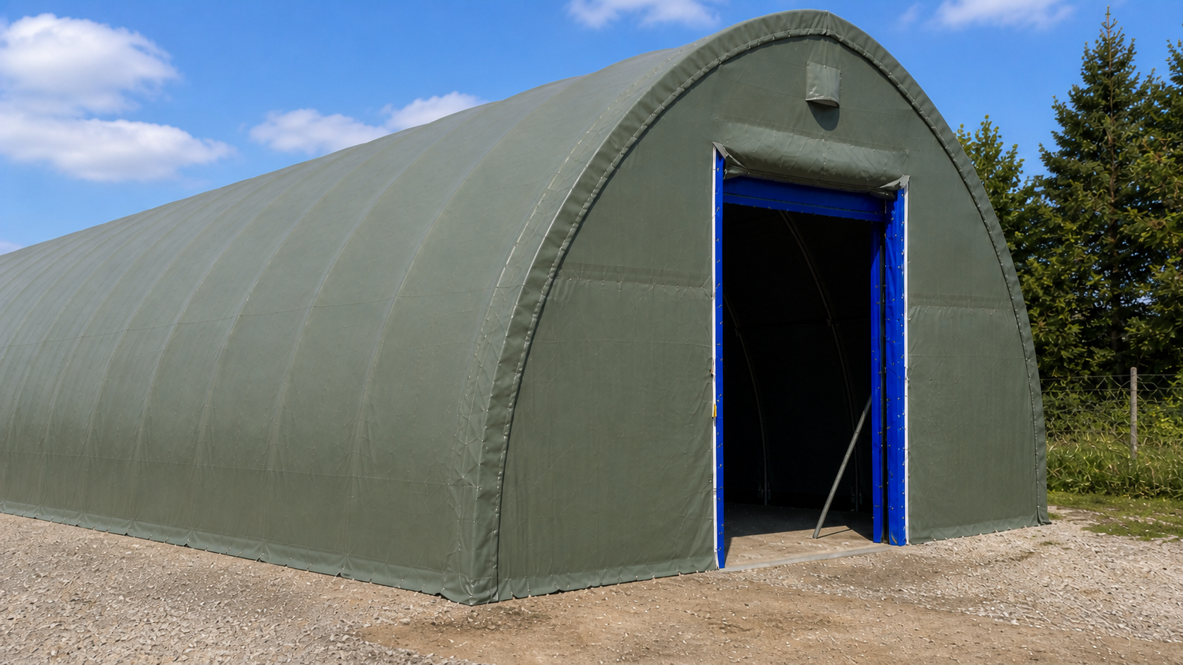 Rundbogenhalle 12,20 × 30 × 6,10 m