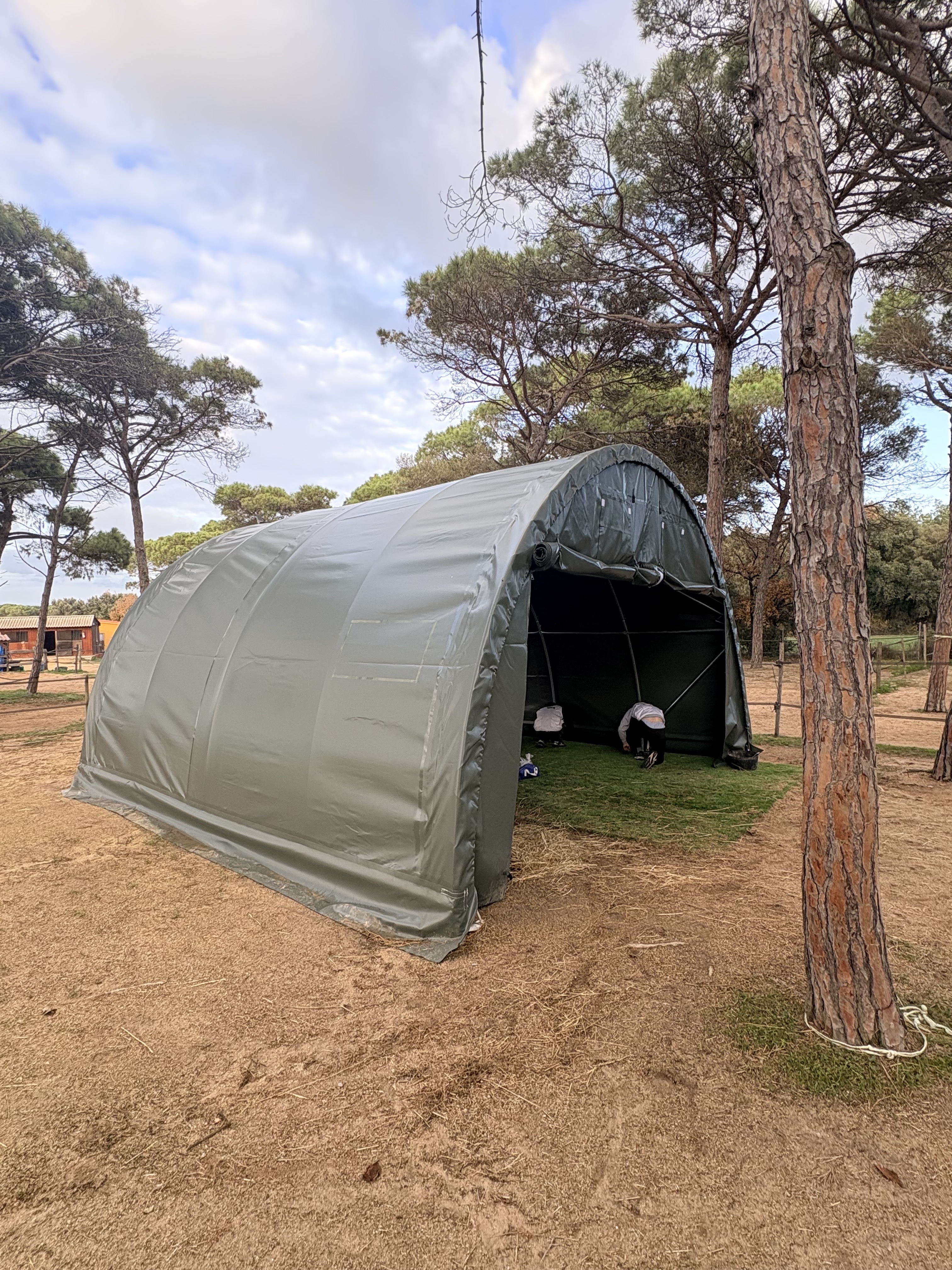 Rundbogenhalle 6,10 × 12,80 × 3,66 m Ansicht 5