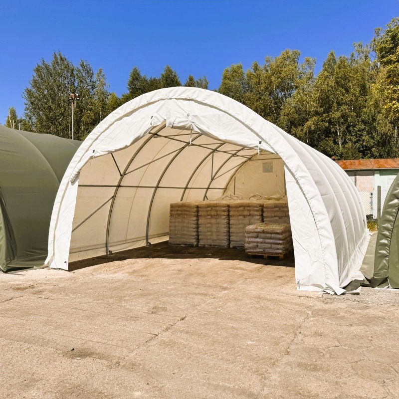Rundbogenhalle 6,10 × 12,80 × 3,66 m Ansicht 6