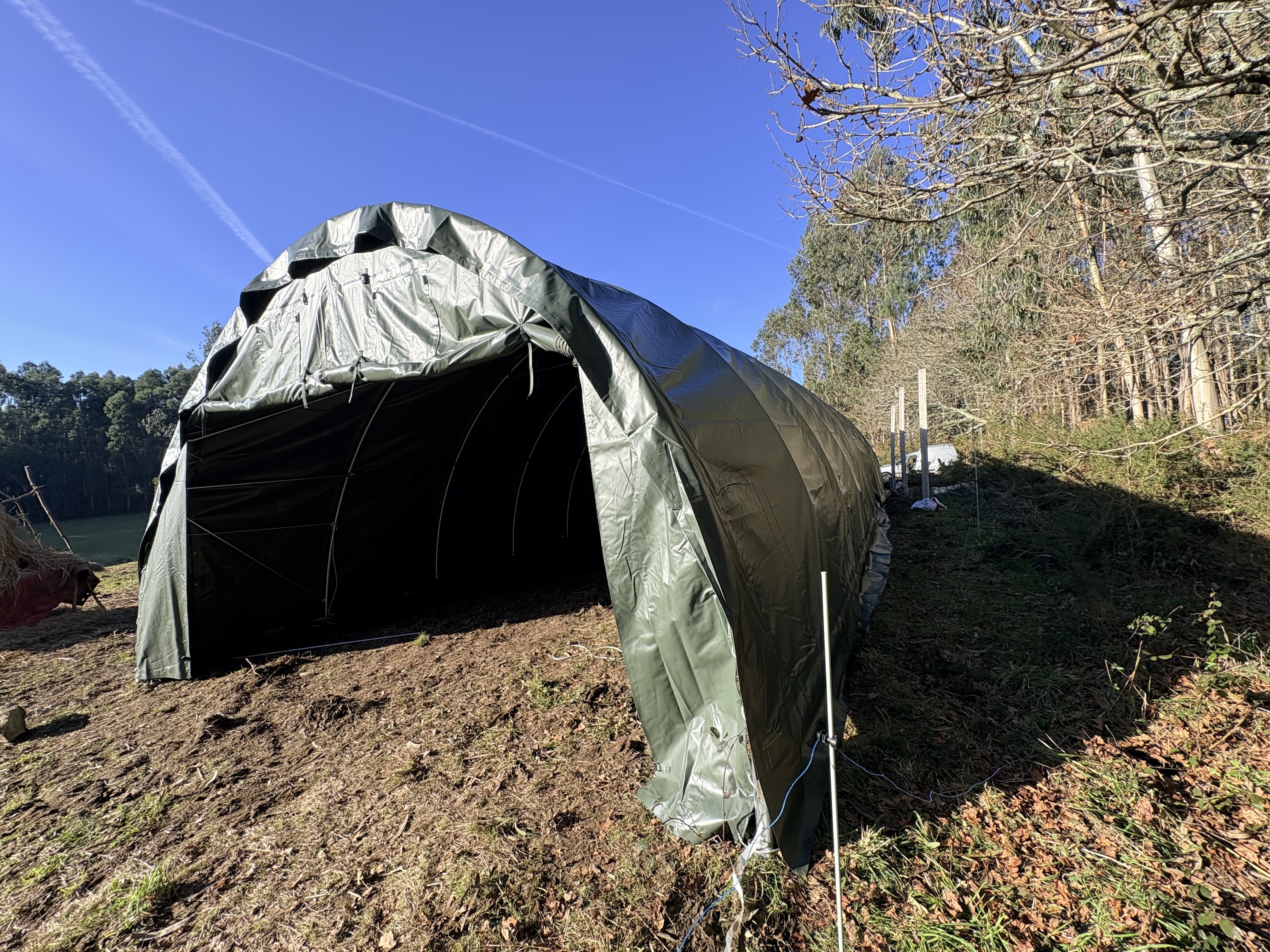 Rundbogenhalle 6,10 × 18,30 × 3,66 m Ansicht 2
