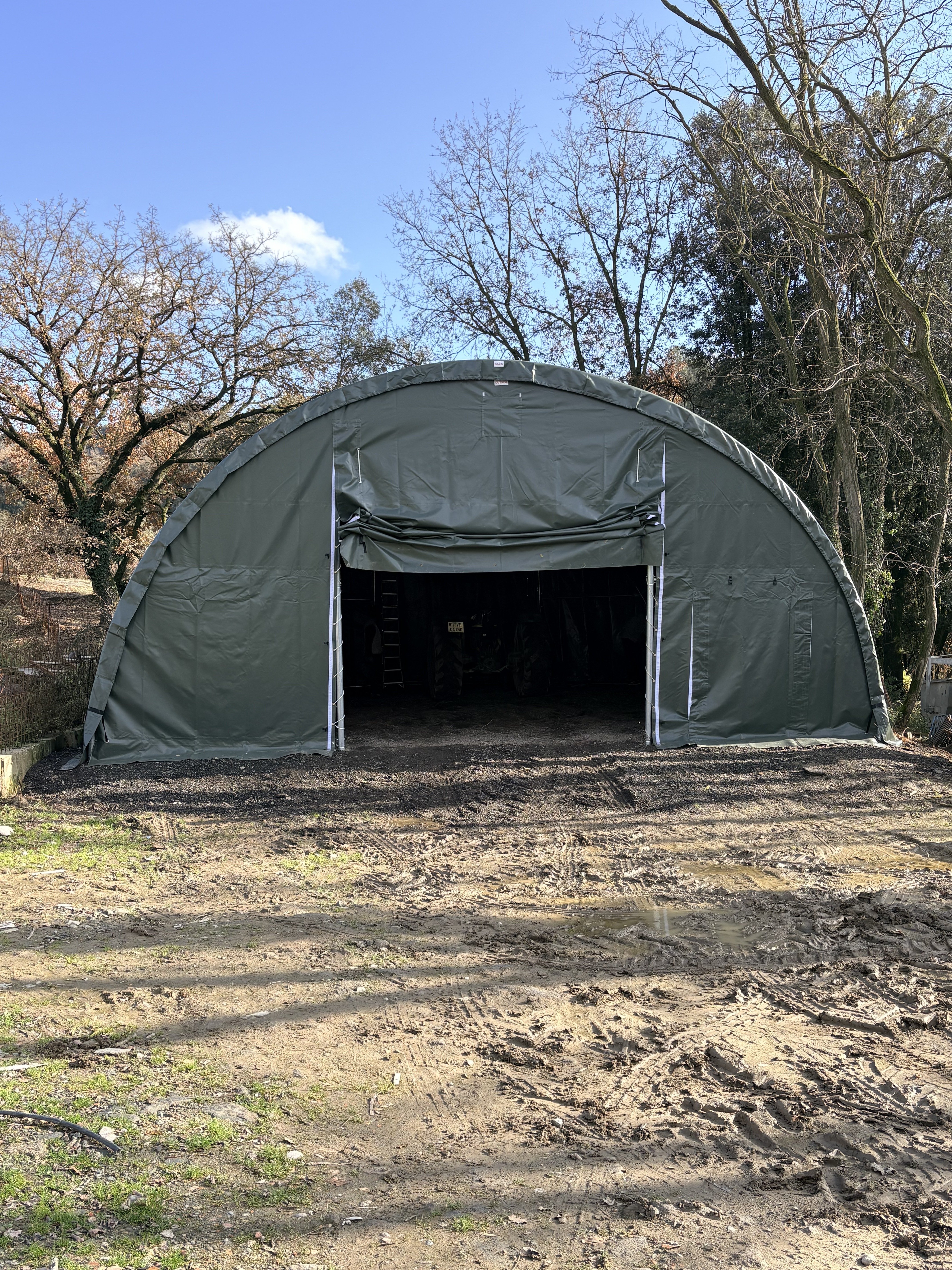 Rundbogenhalle 9,15 × 12 × 4,50 m Ansicht 2