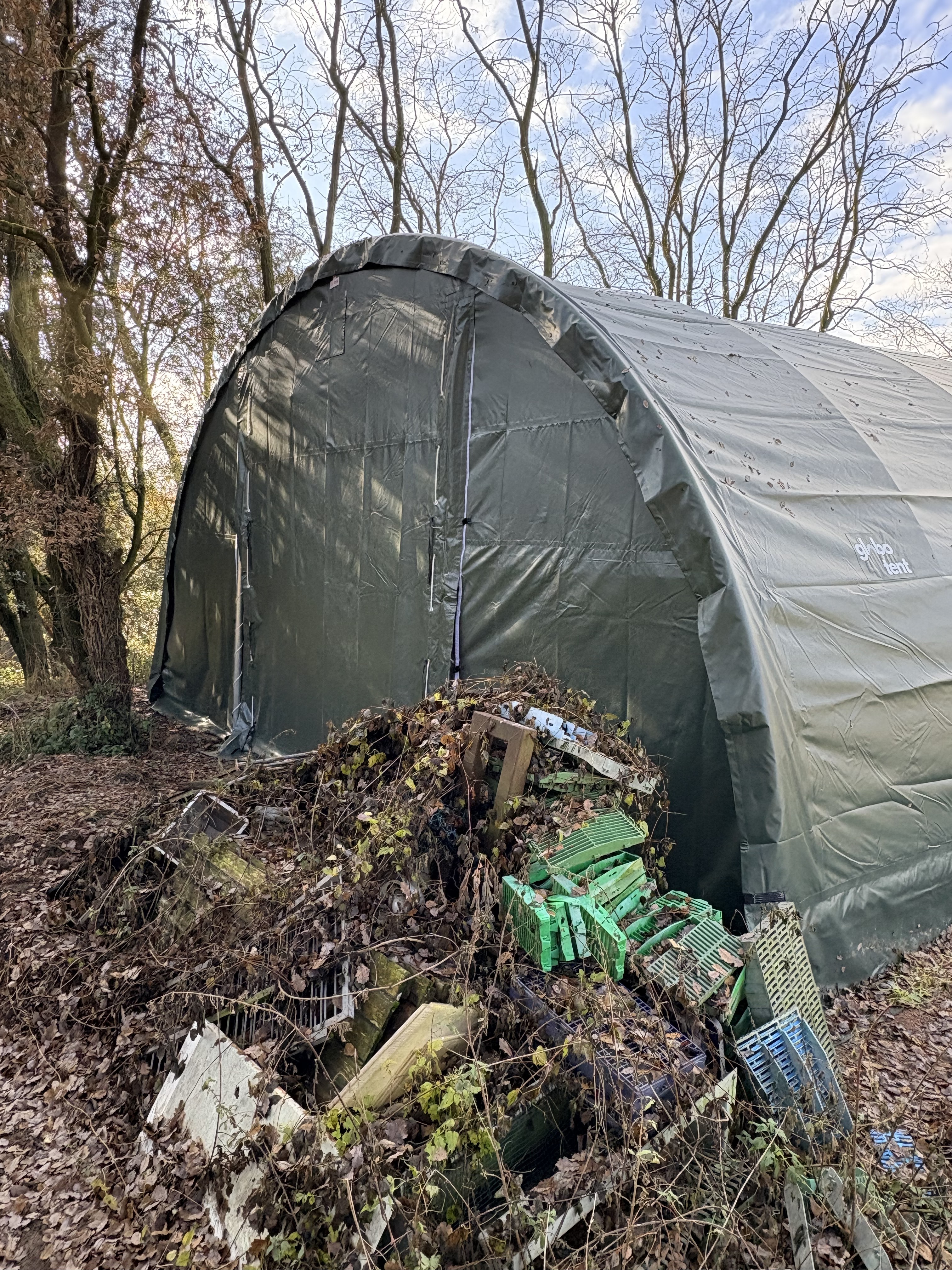 Rundbogenhalle 9,15 × 12 × 4,50 m Ansicht 3