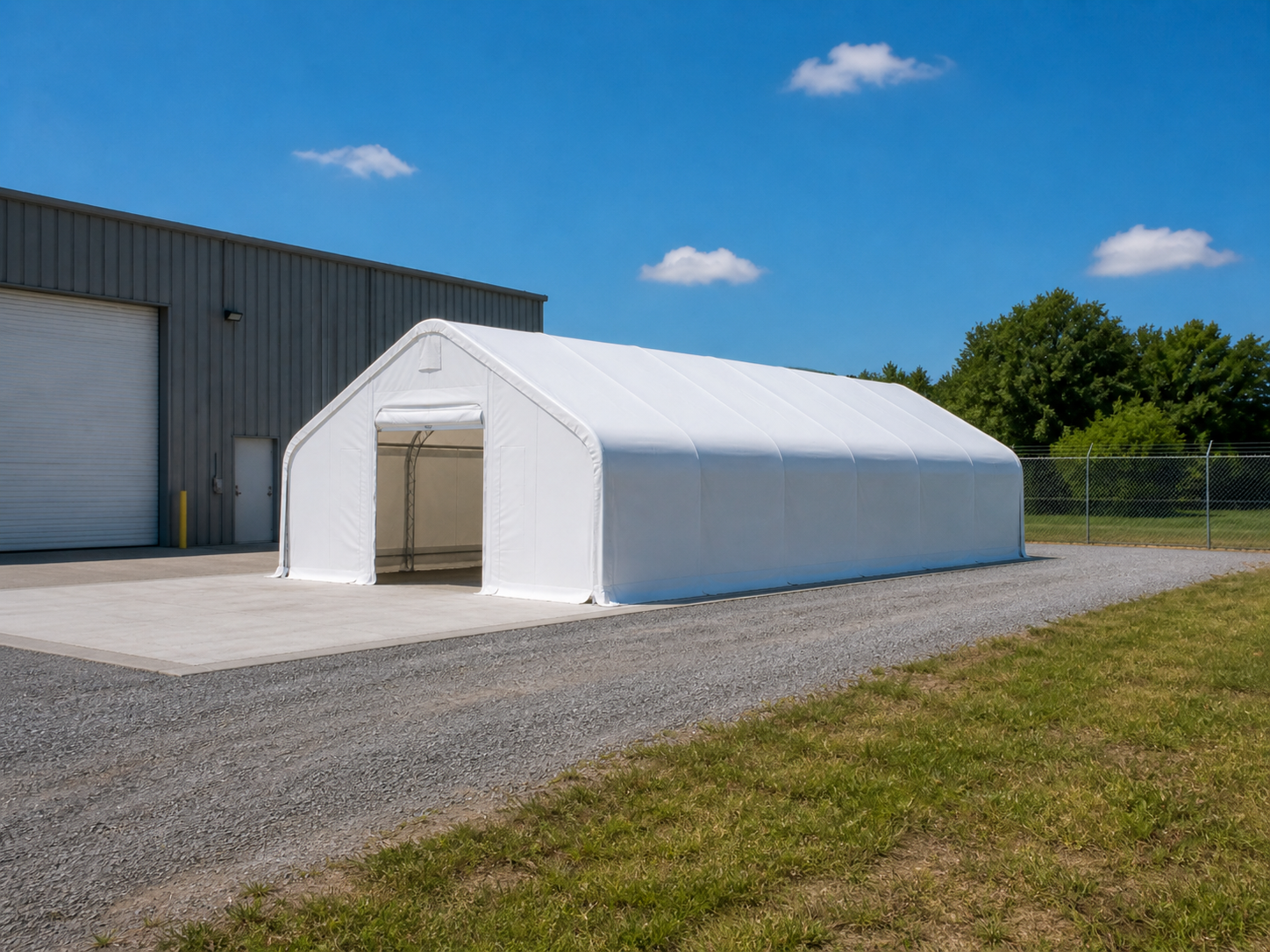 Satteldachhalle 10 × 15,25 × 5,20 m