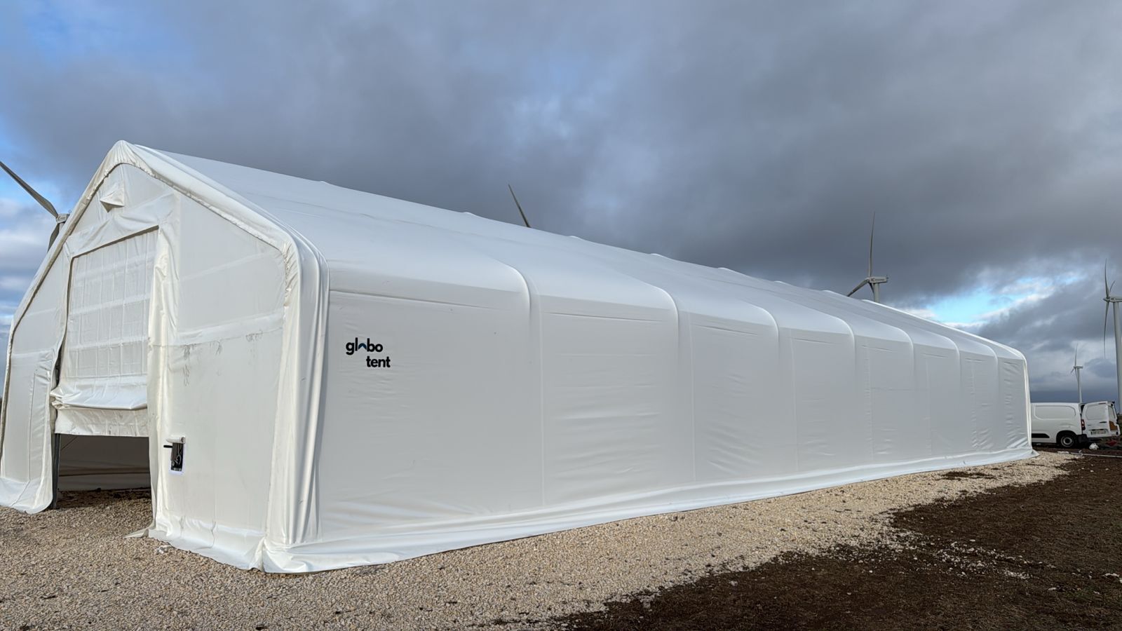 Satteldachhalle 10 × 21,35 × 5,20 m Ansicht 3