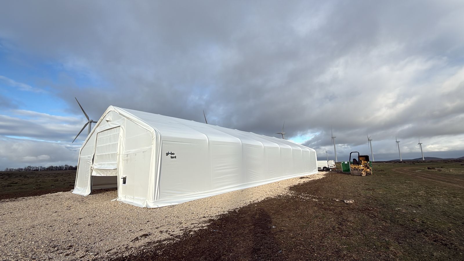 Satteldachhalle 10 × 21,35 × 5,20 m Ansicht 4