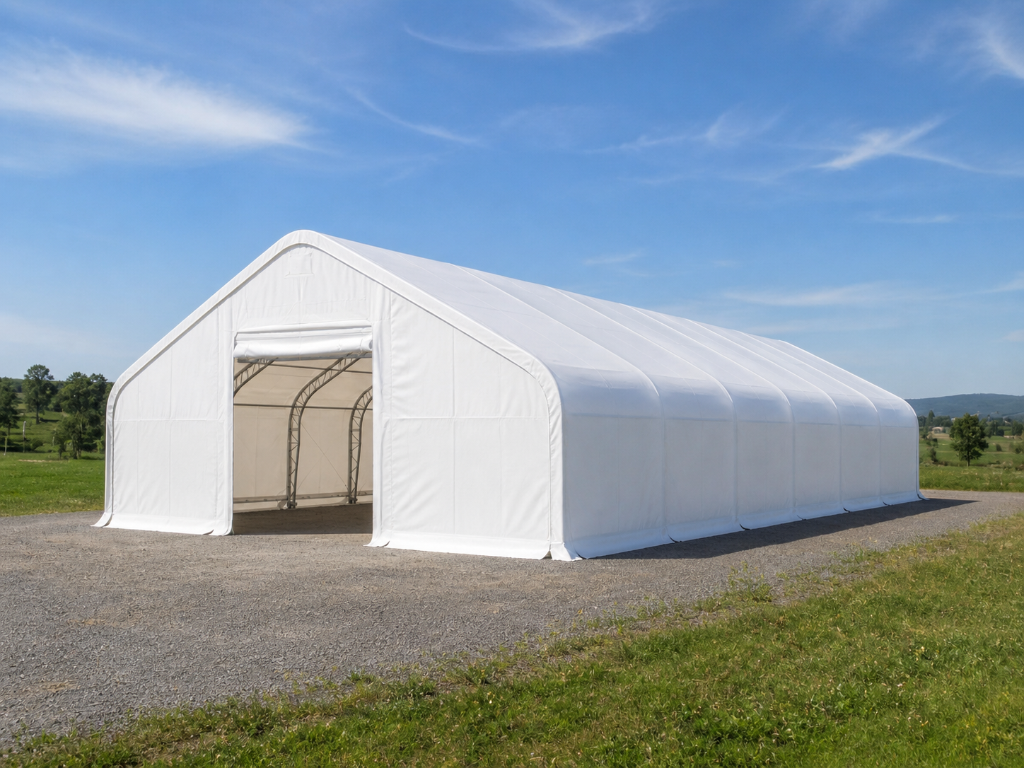 Satteldachhalle 10 × 24 × 5,20 m Ansicht 6