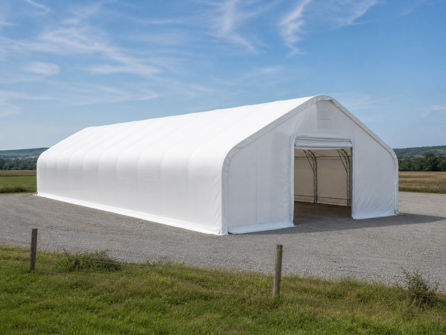 Satteldachhalle 10 × 30 × 5,20 m Ansicht 2