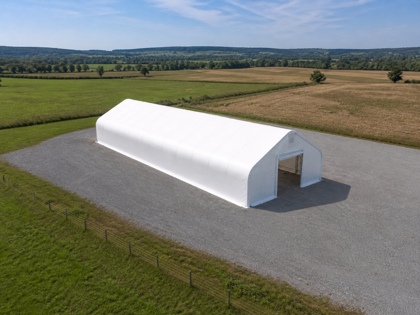 Satteldachhalle 10 × 30 × 5,20 m Ansicht 3