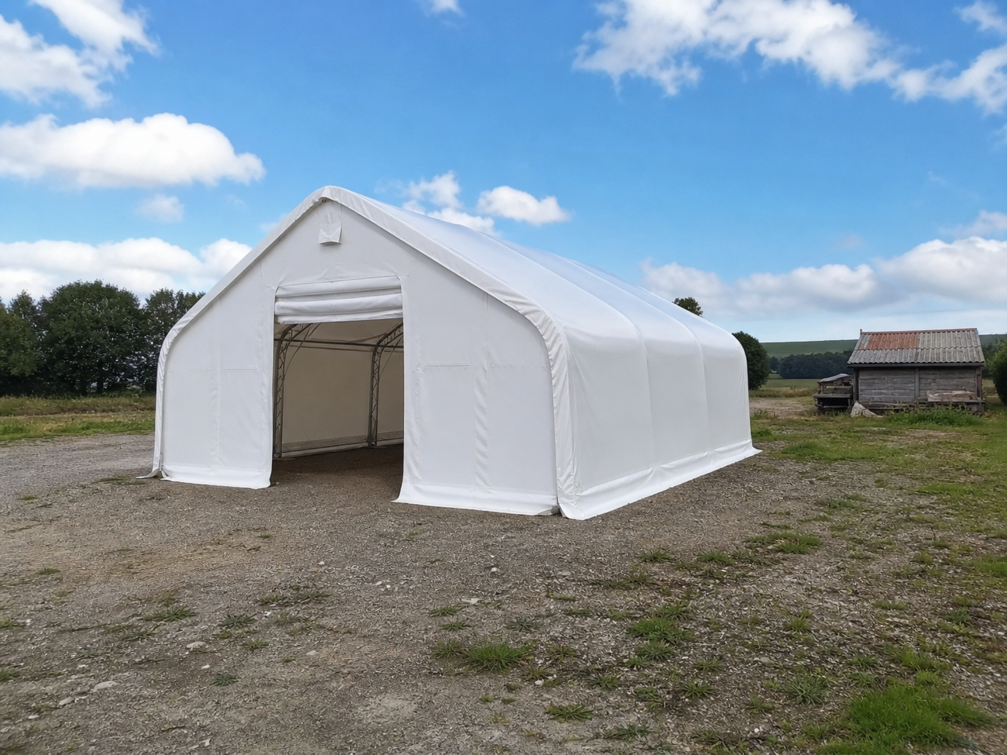 Satteldachhalle 12,20 × 15 × 6,40 m