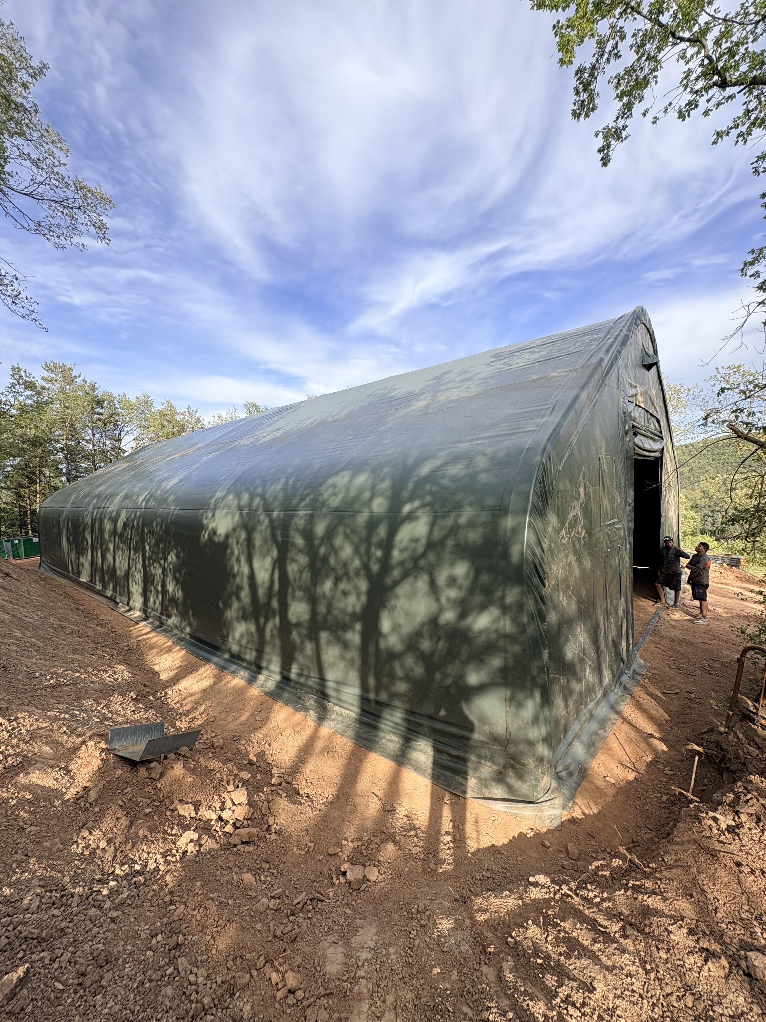 Satteldachhalle 12,20 × 18 × 6,40 m Ansicht 3