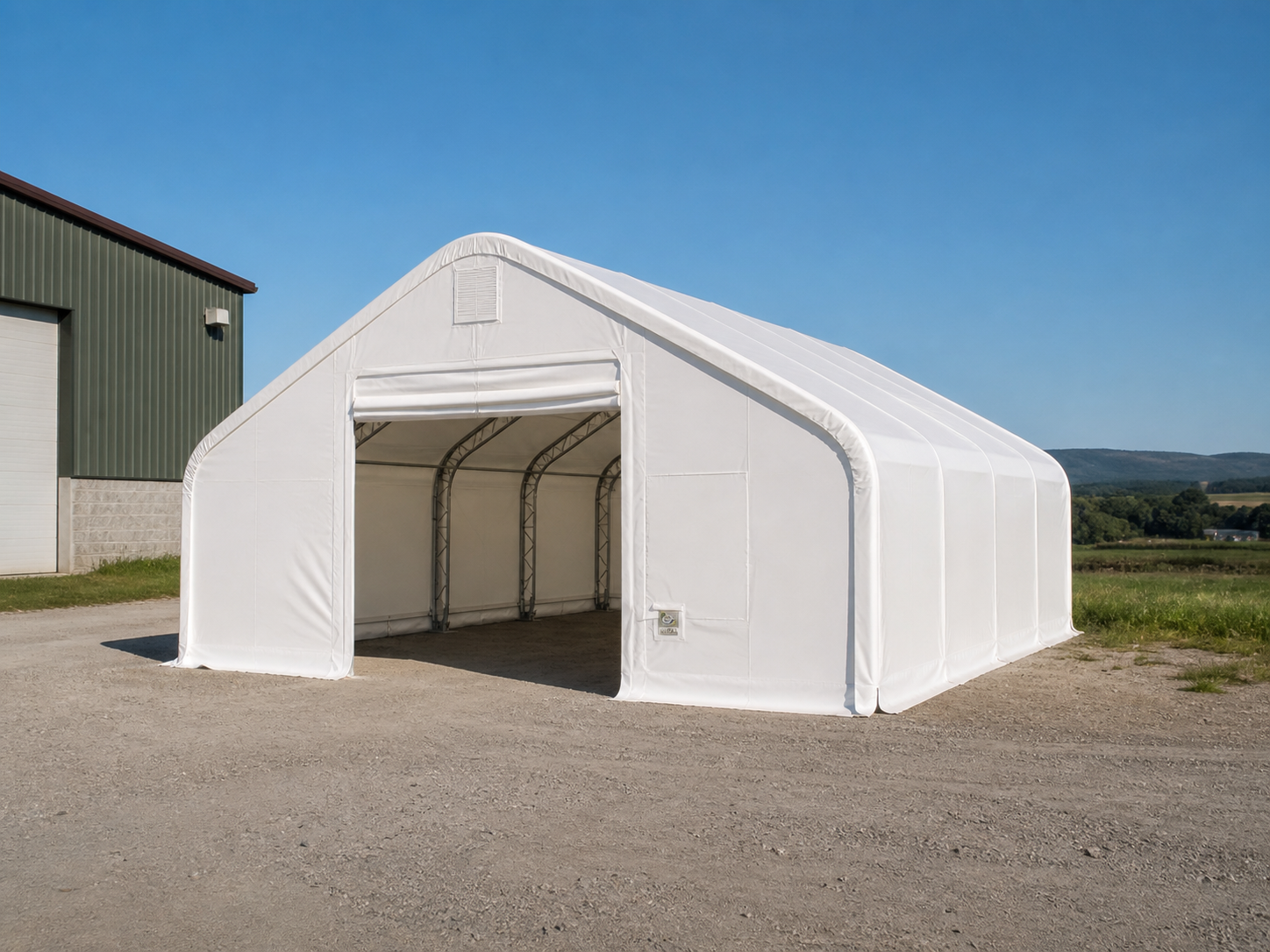 Satteldachhalle 8 × 12 × 5,20 m Ansicht 2