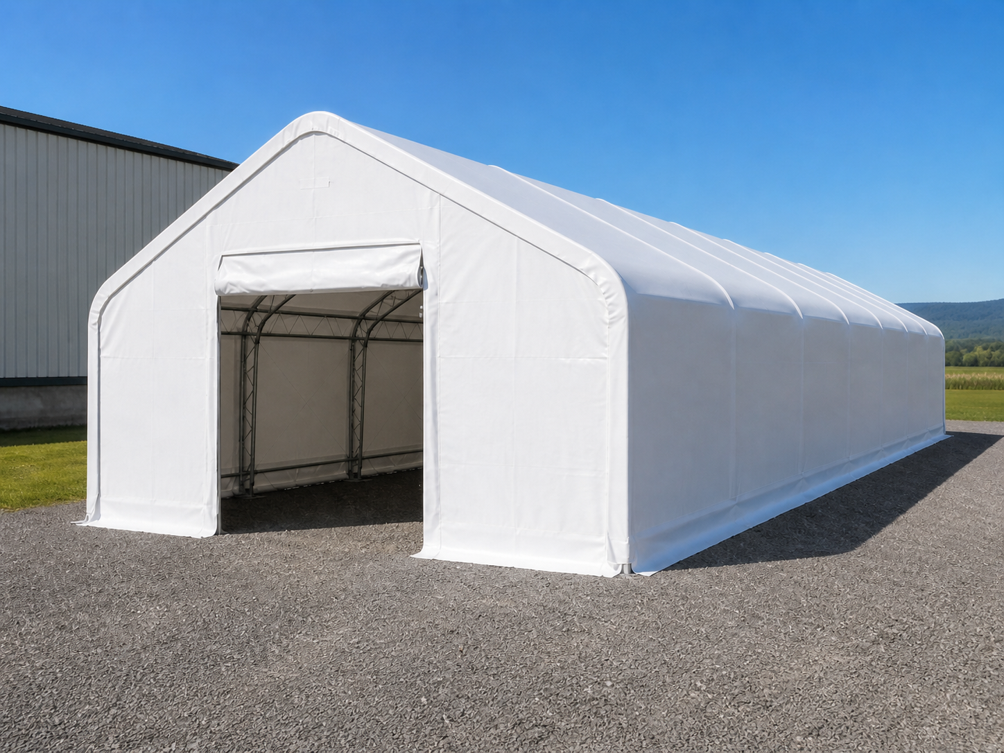 Satteldachhalle 8 × 18,30 × 5,20 m