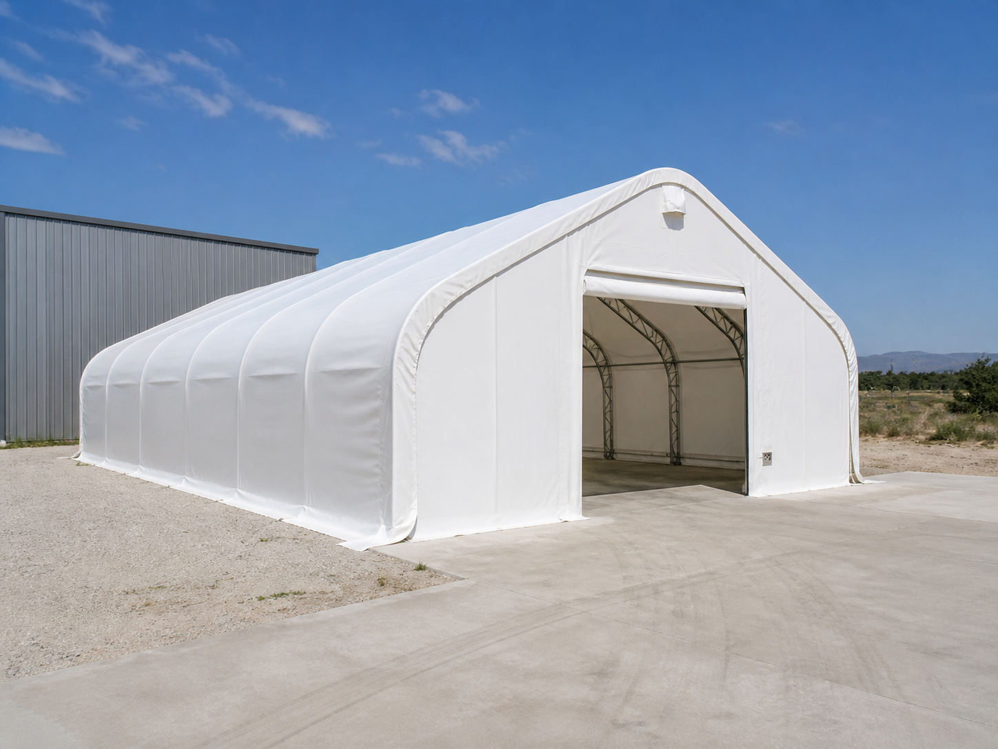 Satteldachhalle 8 × 21,30 × 5,20 m Ansicht 2
