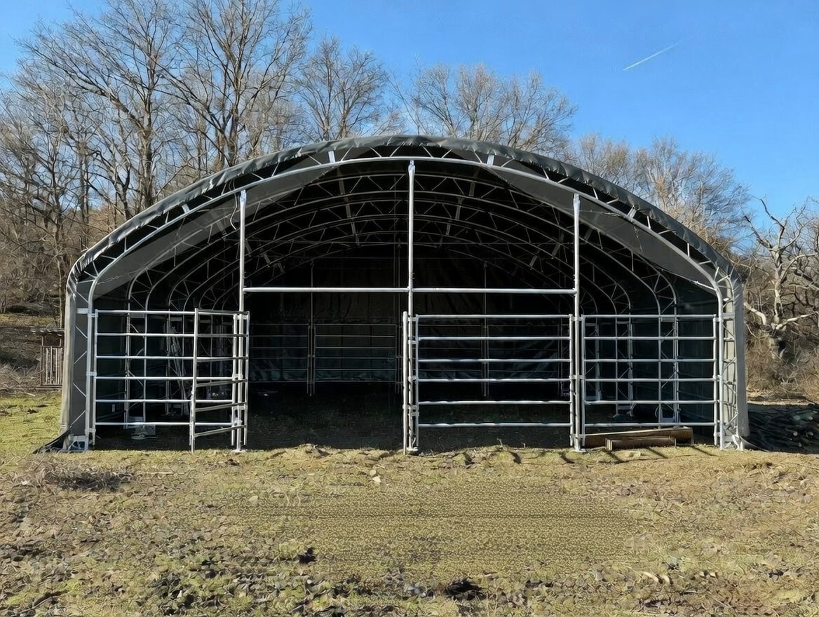 Weidezelt 10 × 10 × 4,50 m Ansicht 4