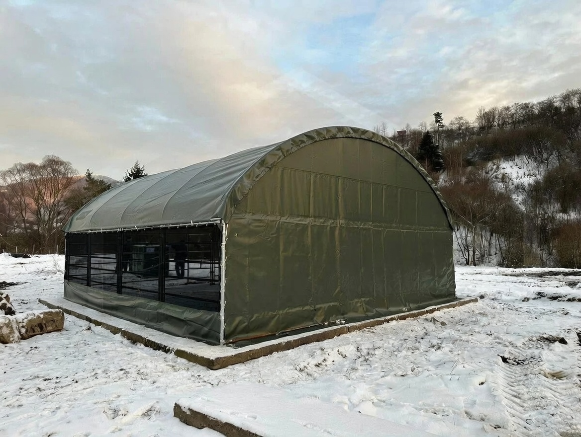 Weidezelt 12 × 12 × 5 m Ansicht 3