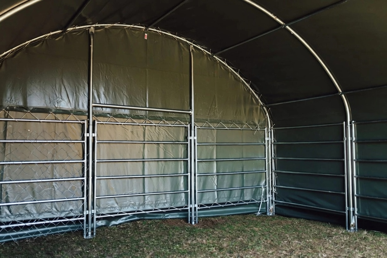 Weidezelt 6 × 6 × 3,70 m Ansicht 2