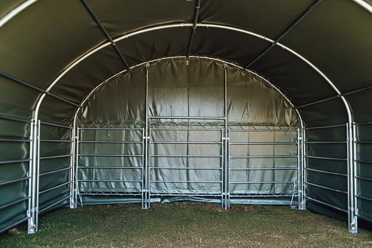 Weidezelt 6 × 6 × 3,70 m Ansicht 3